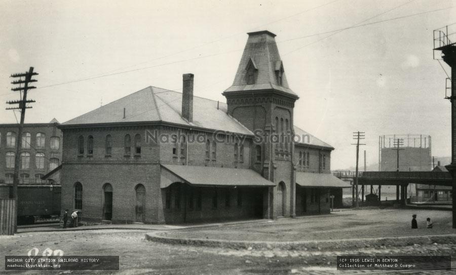 Postcard: New Haven Railroad Station, Ferry Street, Fall River, Massachusetts